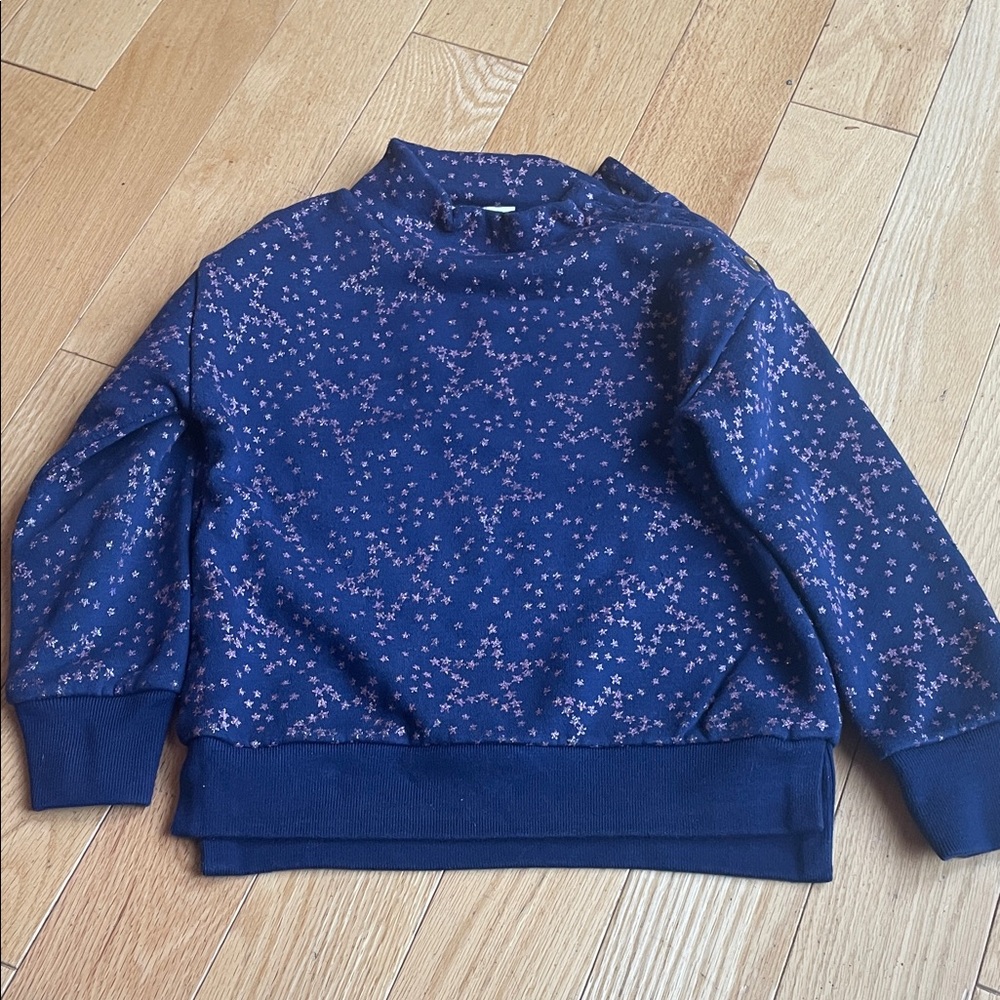 Crewcuts Navy Star Pattern Kids Sweater